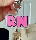 Pink RN Charm