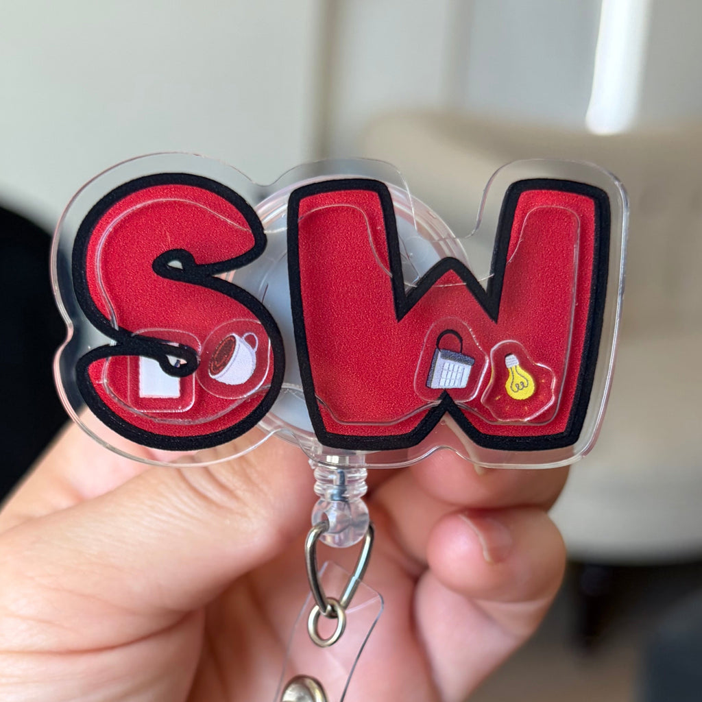 Social Worker Red Shaker