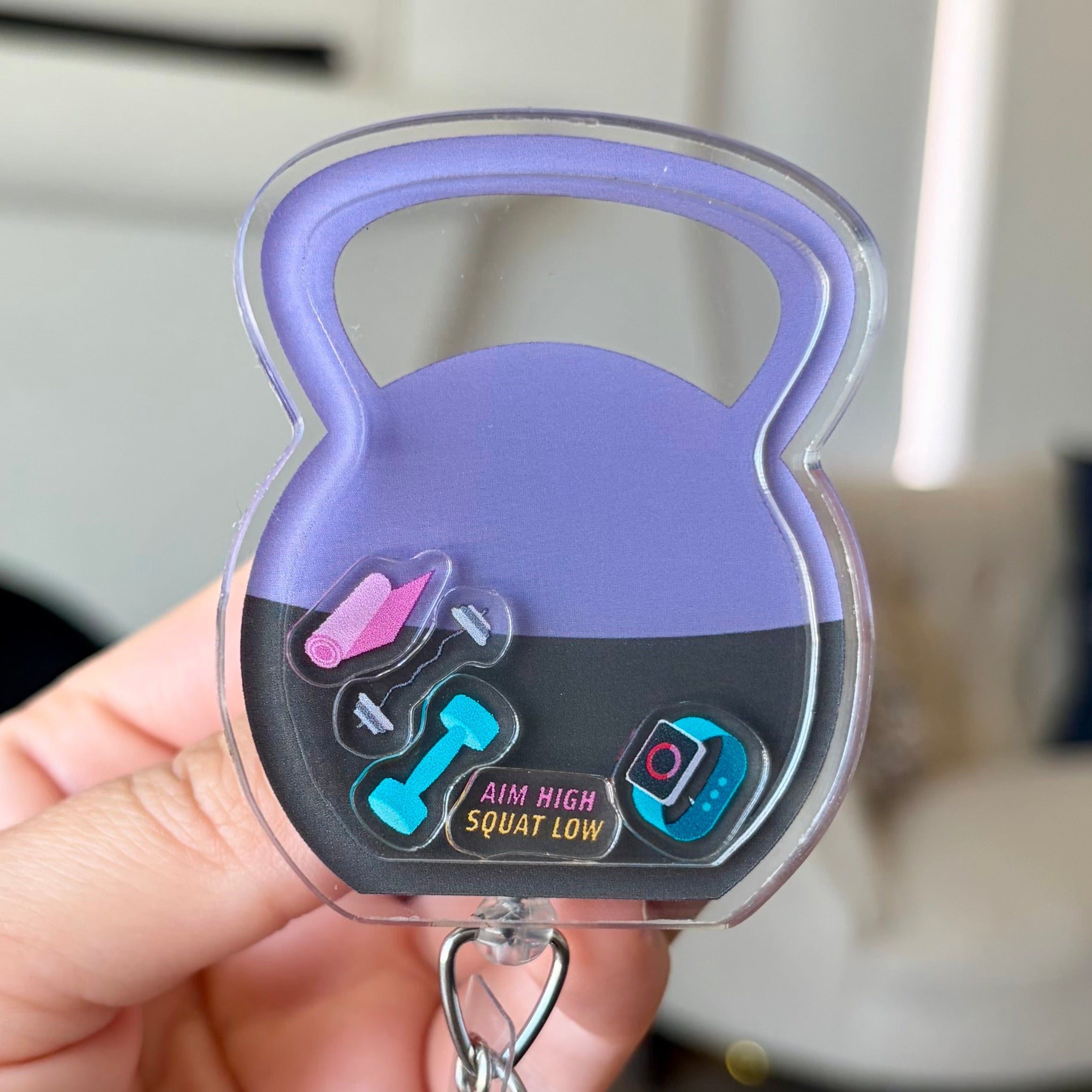 Purple Kettle Bell Shaker